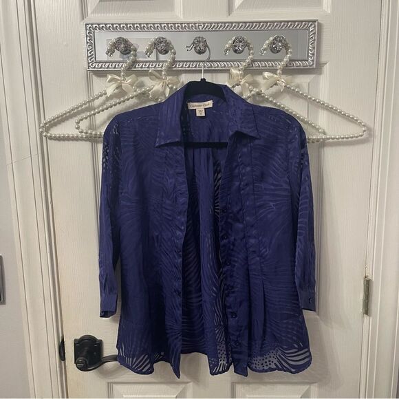 Coldwater Creek Button Down Blouse - Picture 1 of 7